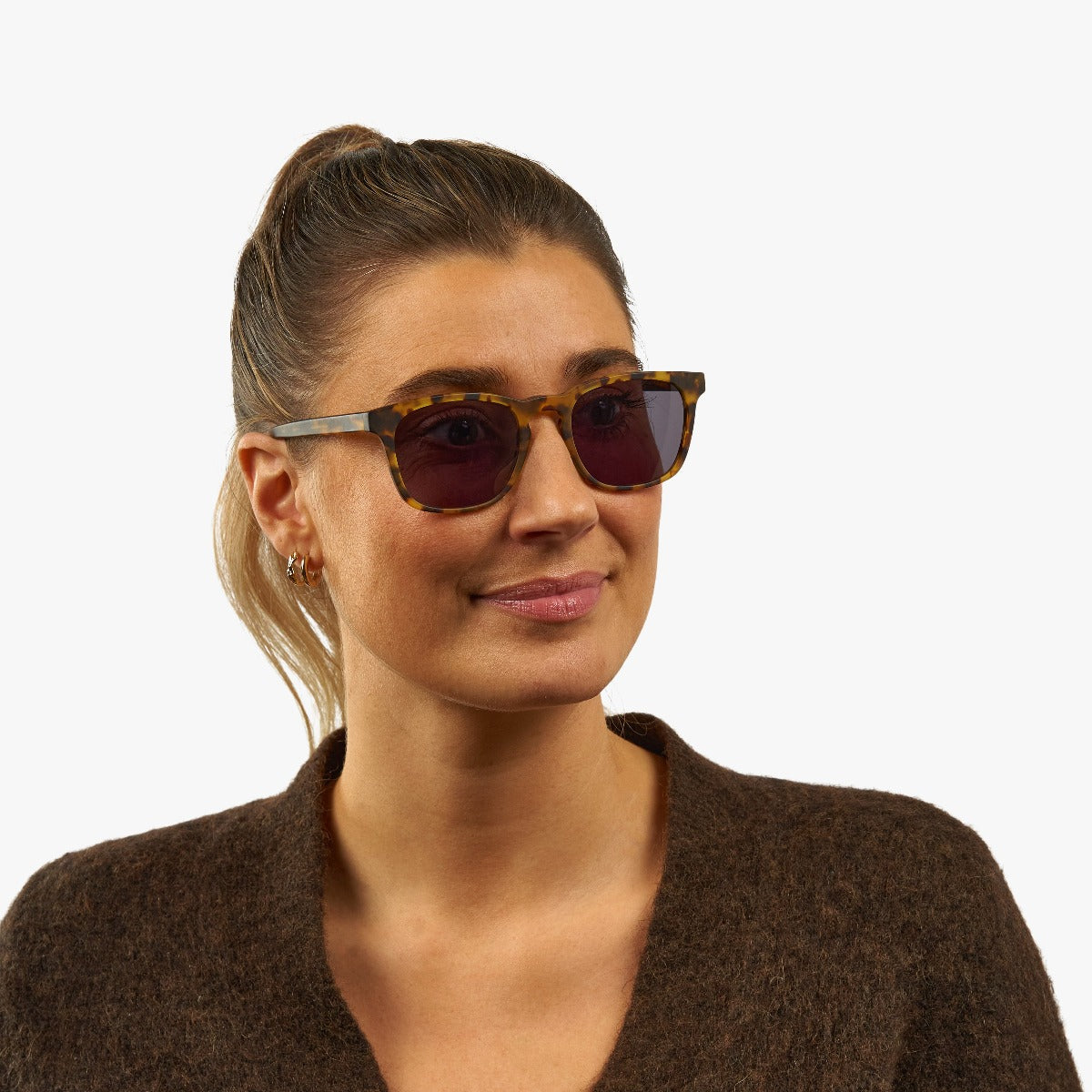Luxreaders stylish Bornholm Light Turtle Sunglasses. Made from Acetate in a Square shape.
