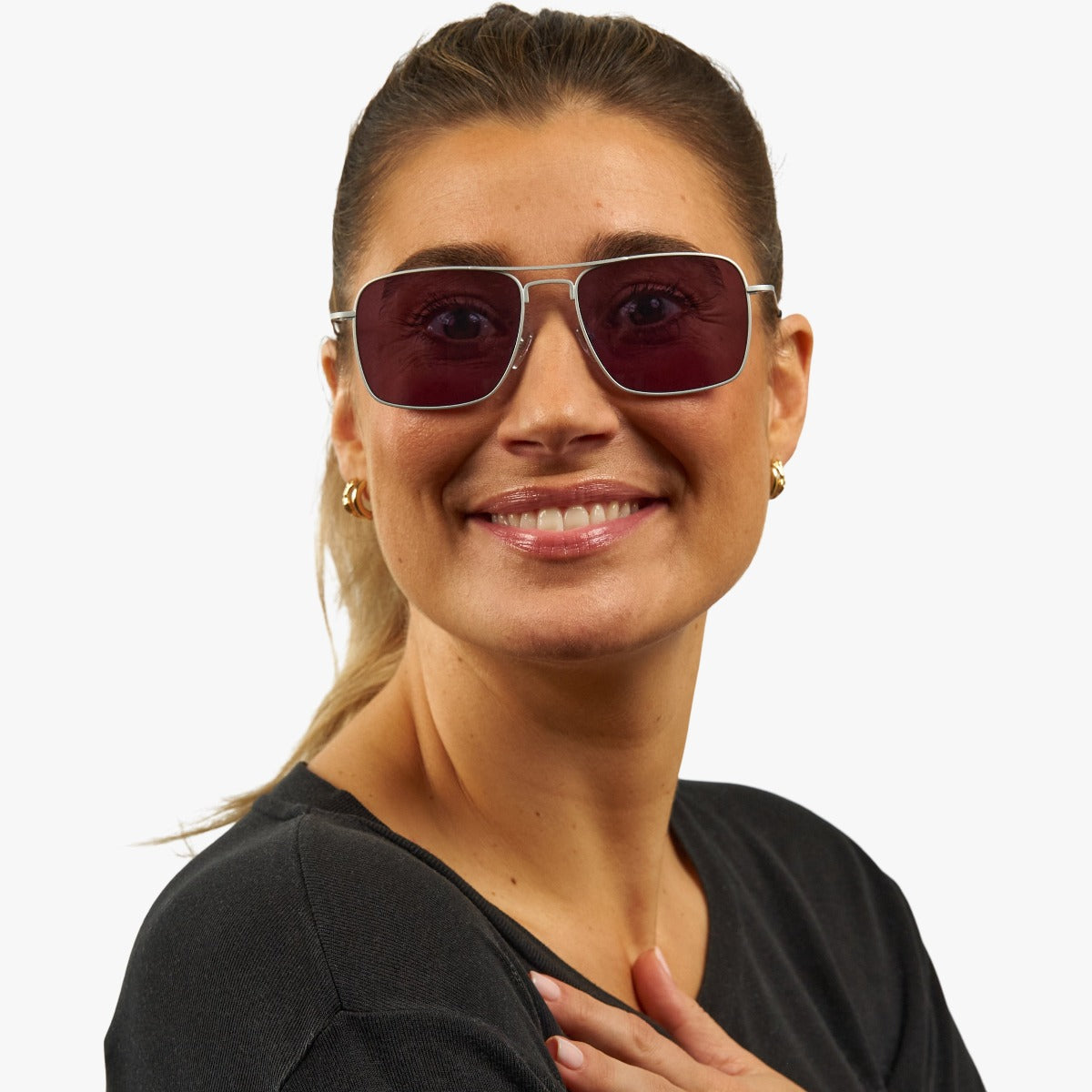 Luxreaders stylish Lidköping Steel Sunglasses. Made from Stainless steel in a Square shape.