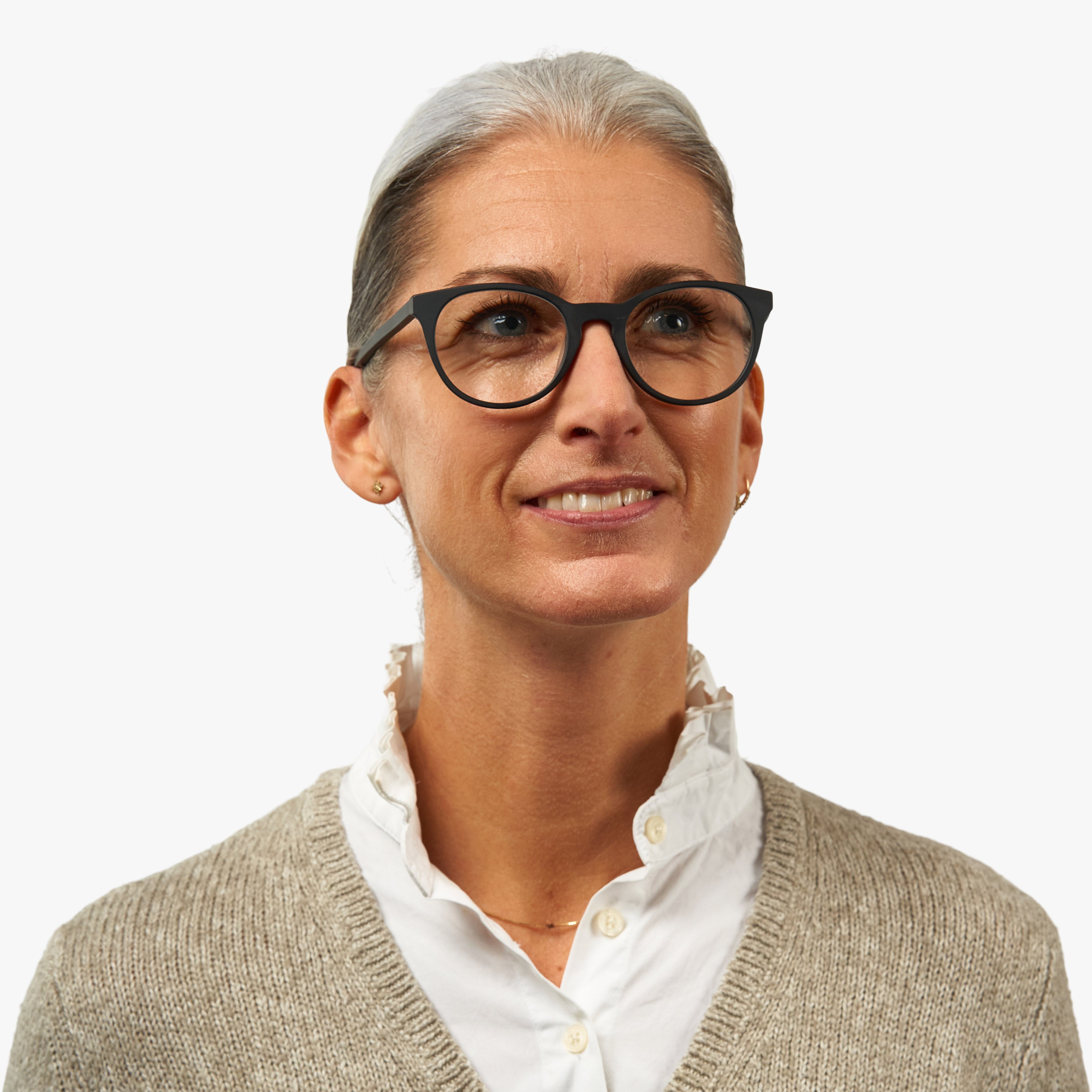 Luxreaders stylish Women's Örebro Black Blue light glasses. Made from Acetate in a Iconic shape.