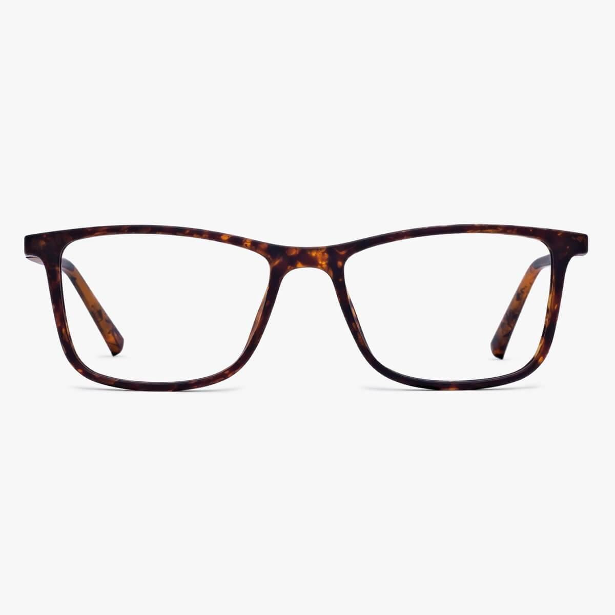 Luxreaders stylish Skagen Turtle Blue light glasses. Made from Rubber in a Rectangle shape.