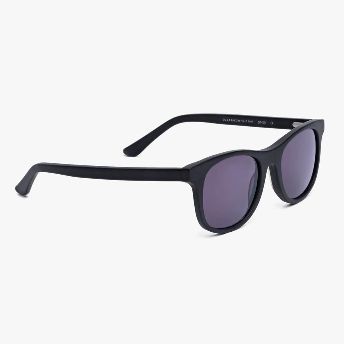 Luxreaders stylish Women's Malmö Black Sunglasses. Made from Acetate in a Square shape.