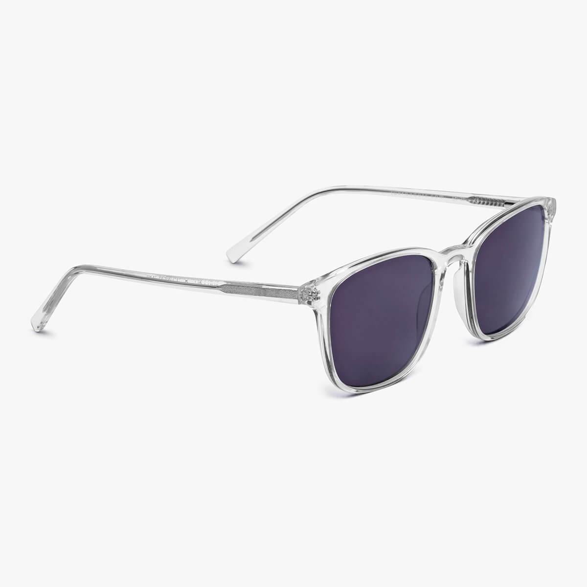 Luxreaders stylish Men's Ebeltoft Crystal White Sunglasses. Made from Acetate in a Square shape.