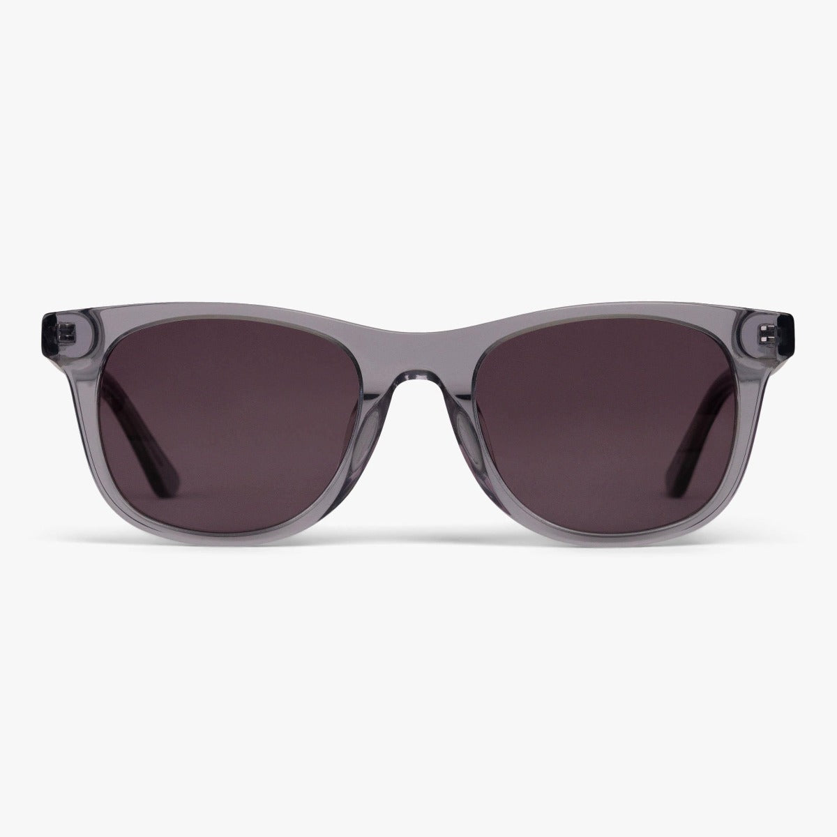 Luxreaders stylish Women's Malmö Crystal Grey Sunglasses. Made from Acetate in a Square shape.