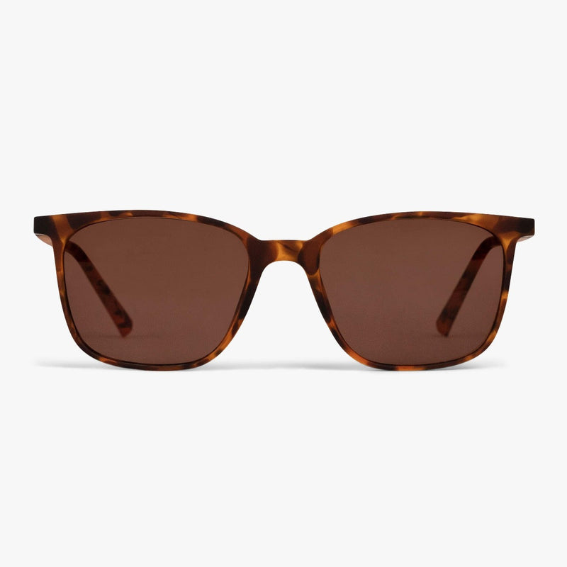 Tortoise shell sunglasses with square lenses