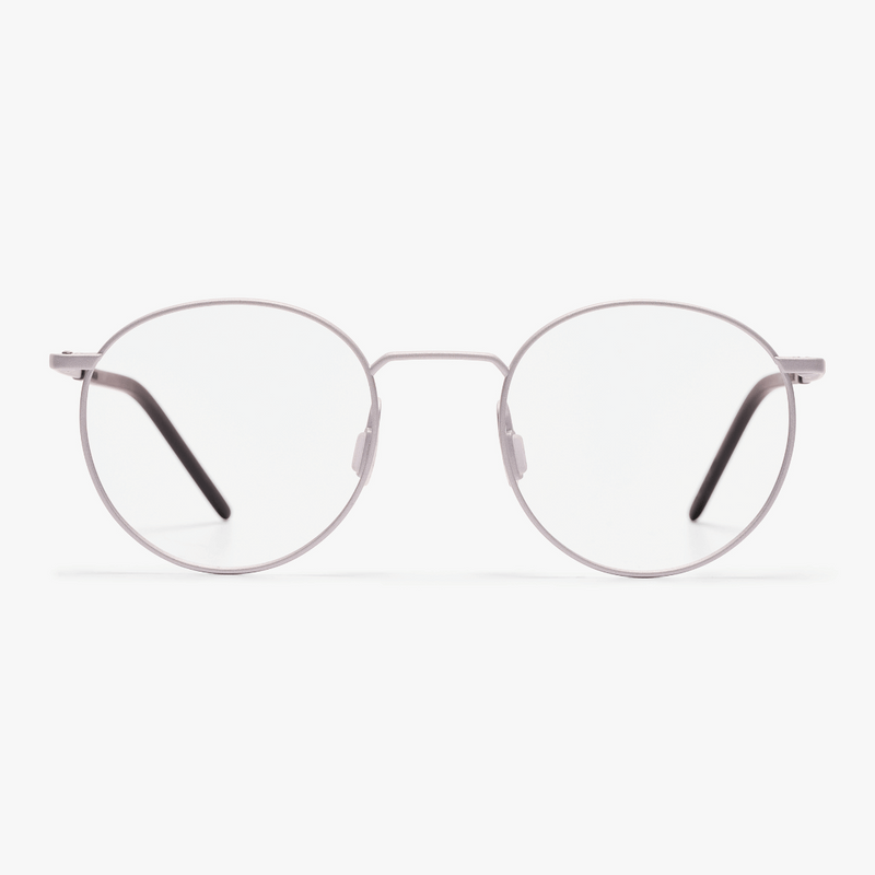 Men's Silkeborg Steel round glasses with thin metal frames