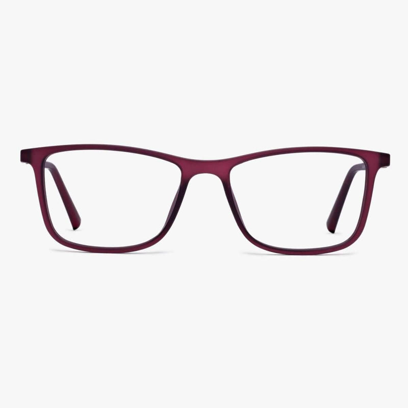 Men's Skagen Red rectangular red glasses with slim frame