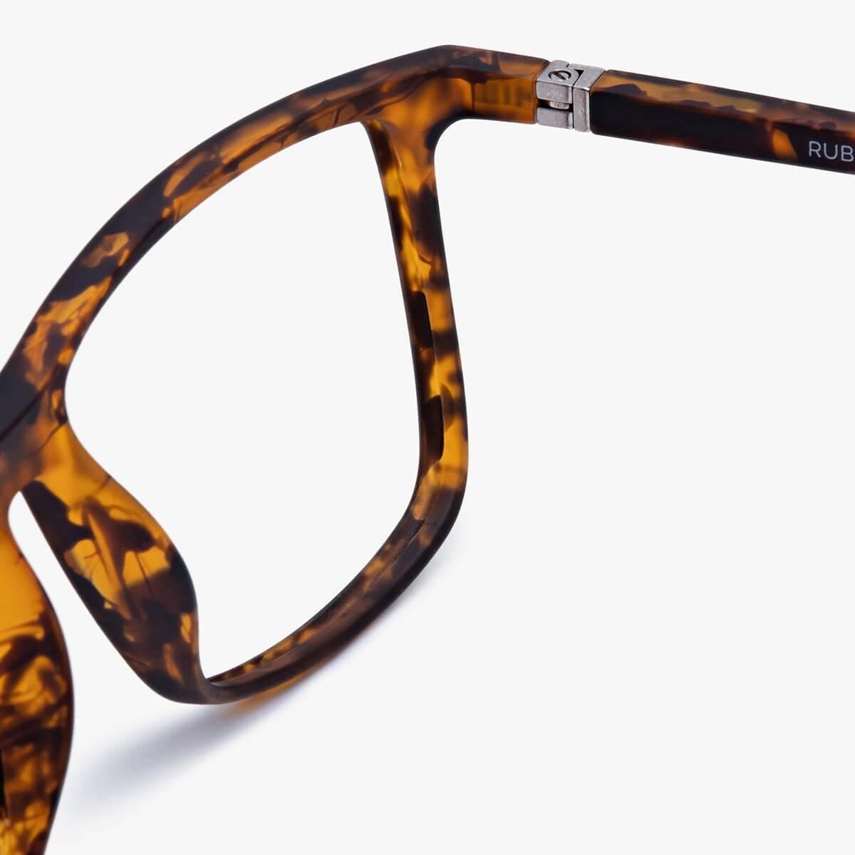 Tortoiseshell frame glasses close-up
